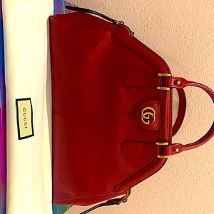Gucci Re(Belle) Leather Medium GG Handbag